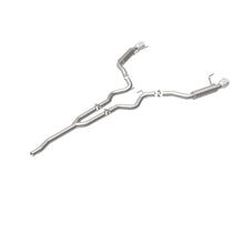 Load image into Gallery viewer, MagnaFlow Cat-Back 15-16 Ford Mustang 2.3L L4 Competition SS 3in Dual Split Rear 4.5in Black Tips - 19256