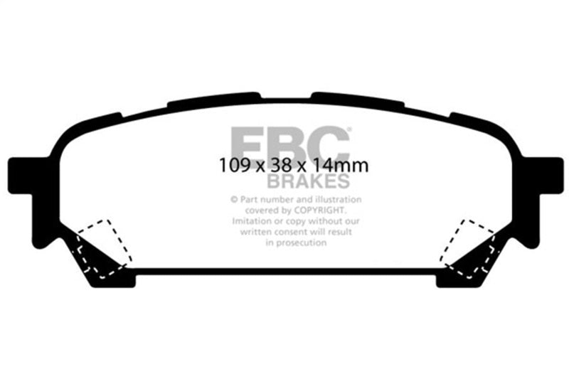 EBC 04-06 Saab 9-2X 2.0 Turbo Greenstuff Rear Brake Pads - DP21687