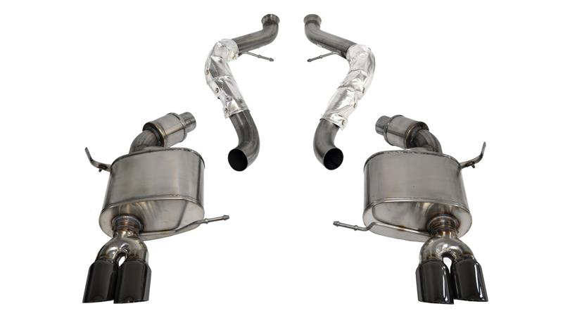 Corsa 2008-2012 BMW M3 E90 Black Sport Cat-Back Exhaust - 14569BLK