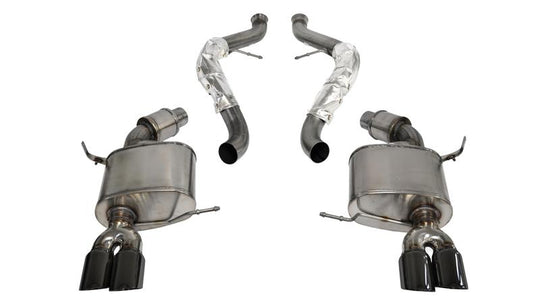Corsa 2008-2012 BMW M3 E90 Black Sport Cat-Back Exhaust - 14569BLK