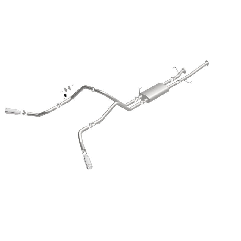 MagnaFlow Cat-Back 10-15 Toyota Tundra SC LB / CC SB 4.6L/5.7L V8 SS 2.5 Dual Split Rear 4in Tip - 19232