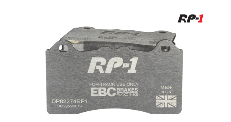 EBC Racing 10-12 Porsche 911 (991) Carrera S 3.8L (Cast Iron Rotors Only) RP-1 Race Front Brake Pads - DP82144RP1