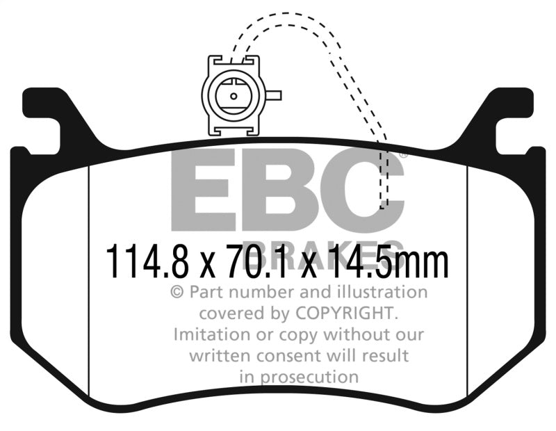 EBC 2016+ Alfa Romeo Giulia 2.9L Twin Turbo Bluestuff Rear Brake Pads - DP52326NDX
