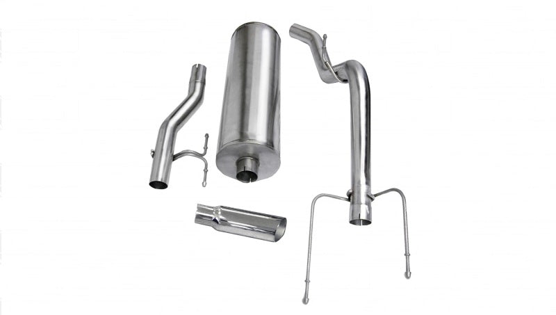 Corsa 2004-2005 -05 Dodge Ram Quad Cab/Short Bed 1500 4.7L V8 Polished Sport Cat-Back Exhaust - 24403