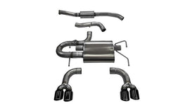 Corsa 2008-2014 Subaru Impreza Hatchback STI 2.5L Turbo Manual Black Sport Cat-Back Exhaust - 14862BLK