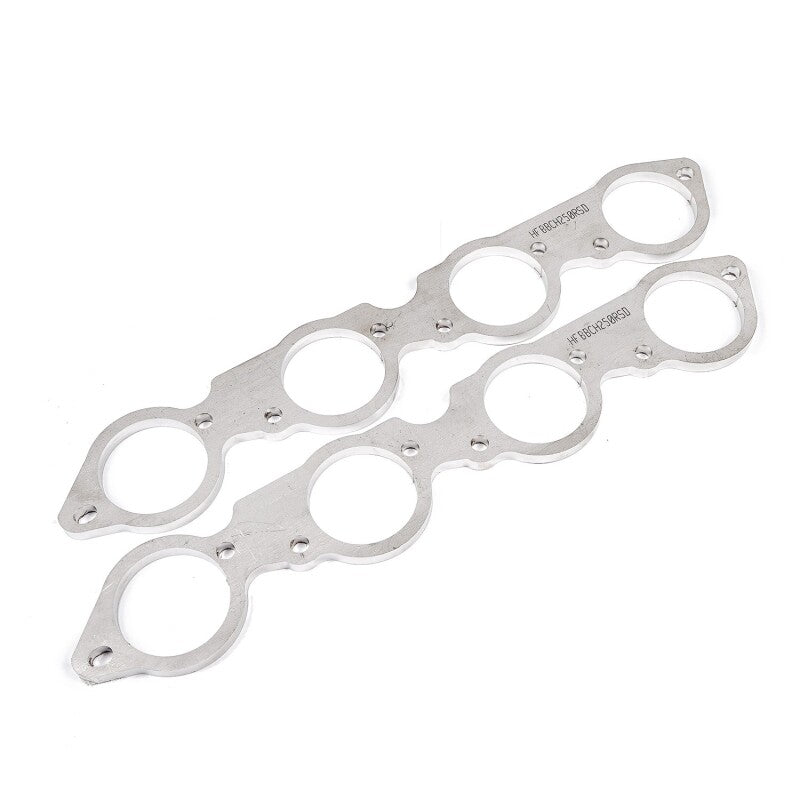 Stainless Works BBC Round Port 304SS Exhaust Flanges 2-3/8in Primaries (Raised Port Heads Only) - HFBBCH238RSD