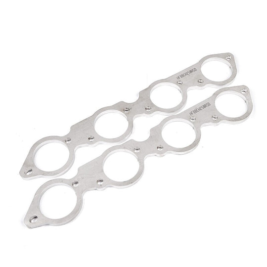Stainless Works BBC Round Port 304SS Exhaust Flanges 2-3/8in Primaries (Raised Port Heads Only) - HFBBCH238RSD