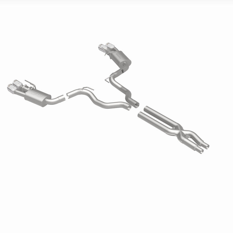 MagnaFlow SYS Cat-Back 2018 Ford Mustang GT 5.0L Competition Dual Exit Polished 4in Tips - 19368