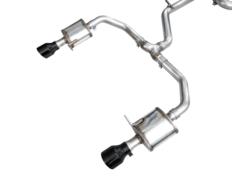 AWE Tuning 22-25 Volkswagen Jetta GLI Touring Edition Exhaust - Diamond Black Tips - 3015-33275