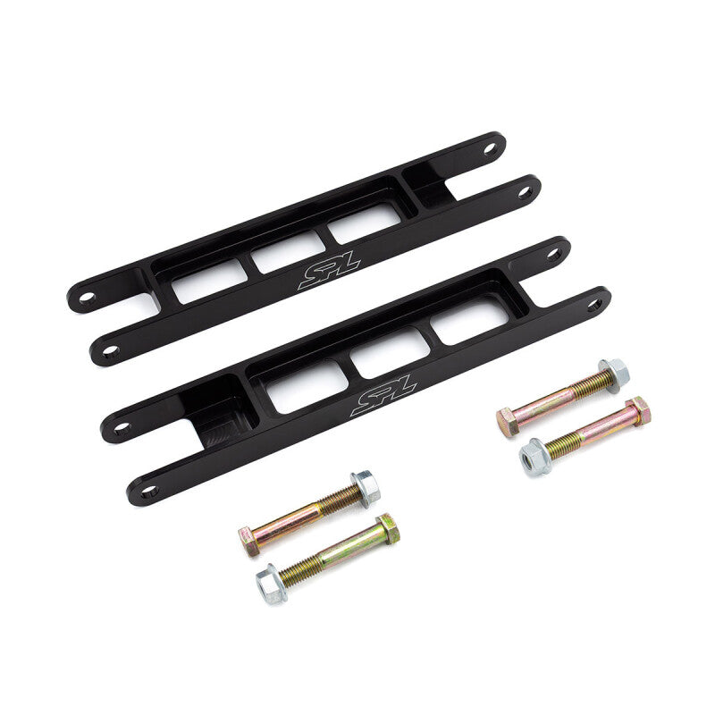 SPL Parts BMW E8X/E9X Rear Lower Trailing Arms - Anodized Black - SPL RTR E9X