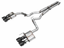 Load image into Gallery viewer, AWE 2024 Ford Mustang GT Fastback S650 RWD SwitchPath Cat-Back Exhaust w/ Quad Diamond Black Tips - 3025-43650