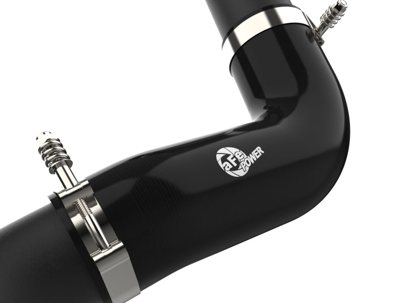 aFe BladeRunner Black 3in Aluminum Charge Pipe Kit 20-21 GM Diesel Trucks V8-6.6L (td) L5P - 46-20444-B