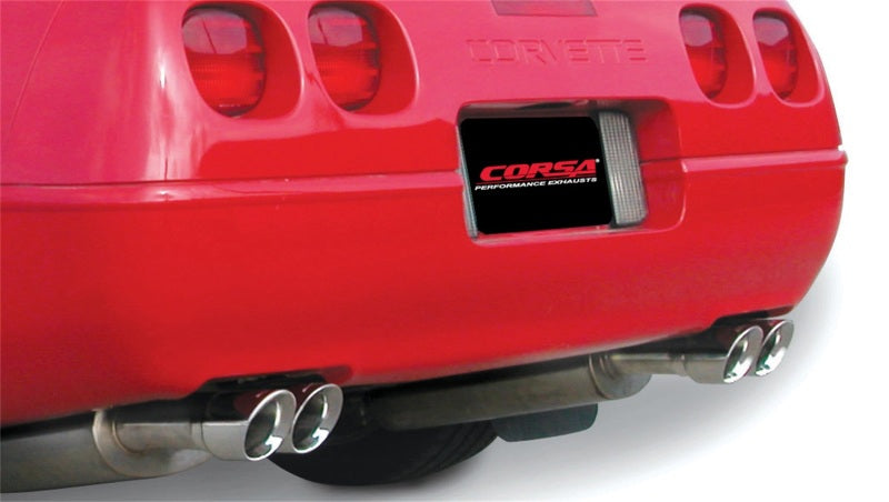 Corsa 1986-1991 Chevrolet Corvette C4 5.7L V8 L98 Polished Sport Cat-Back Exhaust - 14115