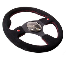 Load image into Gallery viewer, NRG Reinforced Steering Wheel (320mm) Blk Suede w/Dual Buttons - RST-007S