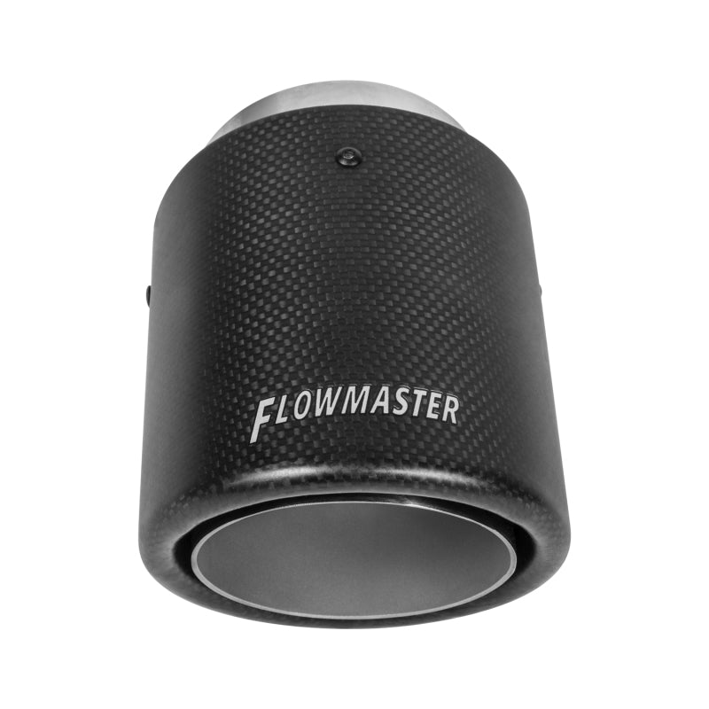 Flowmaster SS Tip 3.00in.IN X 4in.OD Carbon Fiber Weld - 15401
