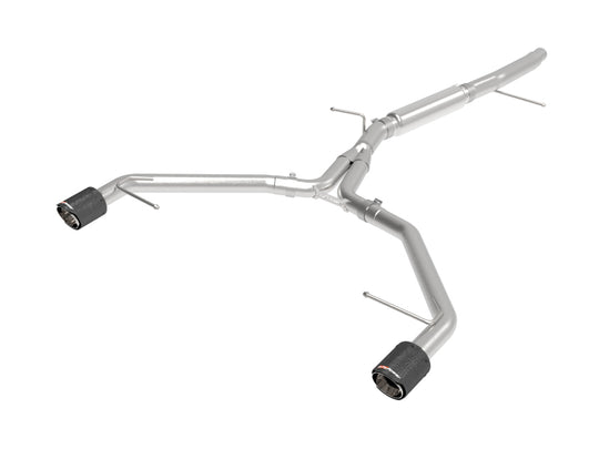 aFe 17-19 Audi A4 (L4-2.0L) MACH Force-Xp Stainless Steel Axle-Back Exhaust System - Carbon Tip - 49-36419-C
