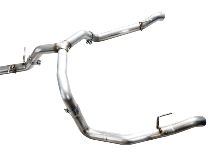AWE Tuning 4th Gen GM 1500 5.3L 0FG Cat-Back Split Rear Exit (w/ Bumper Cutouts) - OE Tips - 3015-31200