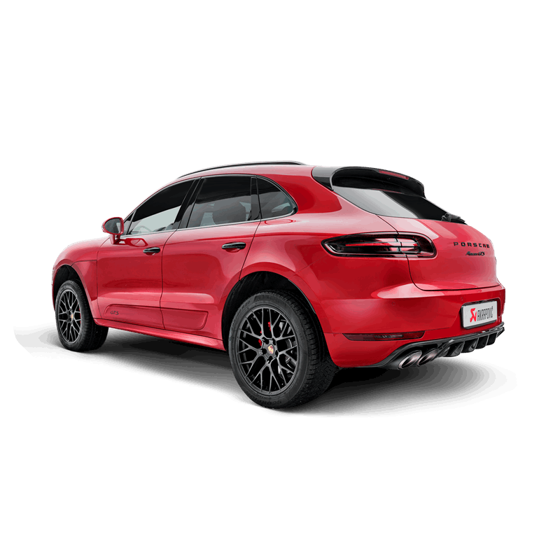 Akrapovic 2014 Porsche Macan Turbo (95B) Evolution Line Cat Back (Titanium) w/ Carbon Fiber Tips - S-PO/TI/7H