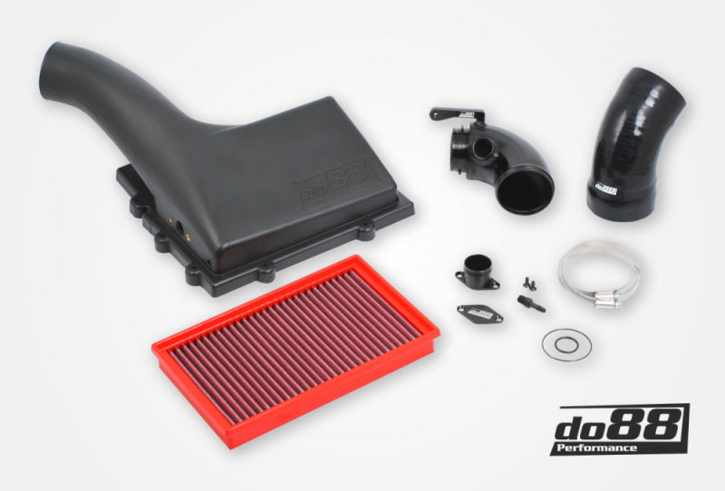 do88 VAG 1.8 2.0 TSI (MQB) V1 Intake System w/Inlet Pipe Black Hose Filter - LF-120-S-F-130