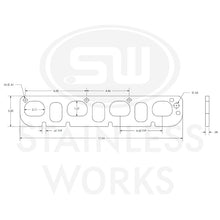 Load image into Gallery viewer, Stainless Works Hemi 5.7L/6.1L/6.4L D-Port Shaped Header 304SS Exhaust Flanges 1-7/8in Primaries - HFJP61188