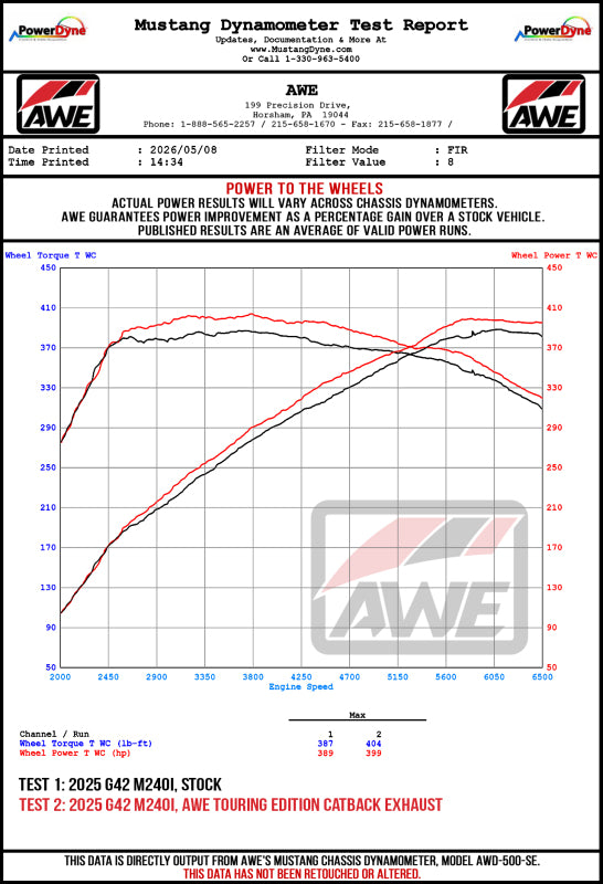 AWE Tuning 22-26 BMW M240i (G42) Track Edition Exhaust - Diamond Black Tips - 3020-43240