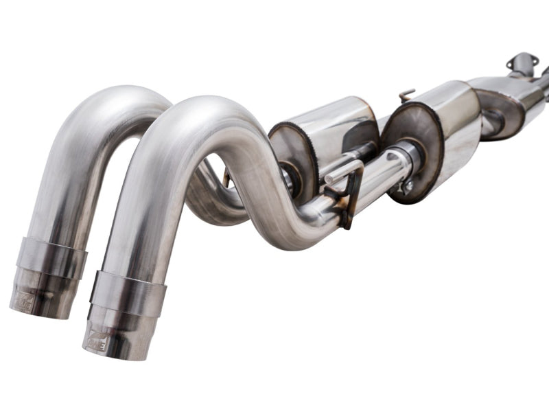 AWE Tuning 2016-2022 Toyota Tacoma 0FG Exhaust with BashGuard - No Tips - 3015-31826