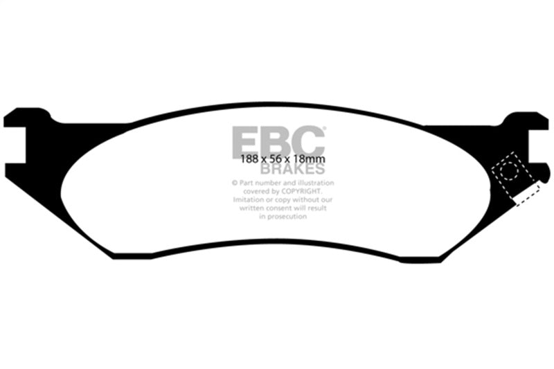 EBC 04-06 Dodge Durango 3.7 Yellowstuff Front Brake Pads - DP41638R