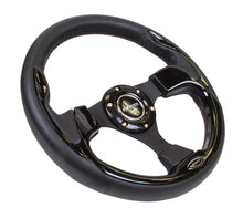 Load image into Gallery viewer, NRG Reinforced Steering Wheel (320mm) Blk w/Gloss Black Trim - RST-001BK