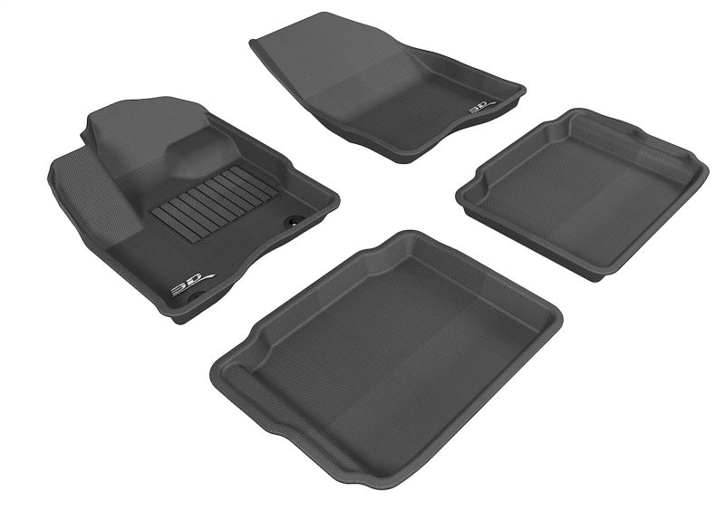 3D MAXpider 10-19 Ford Taurus Kagu Black Full Set (Post) - L1FR01801509