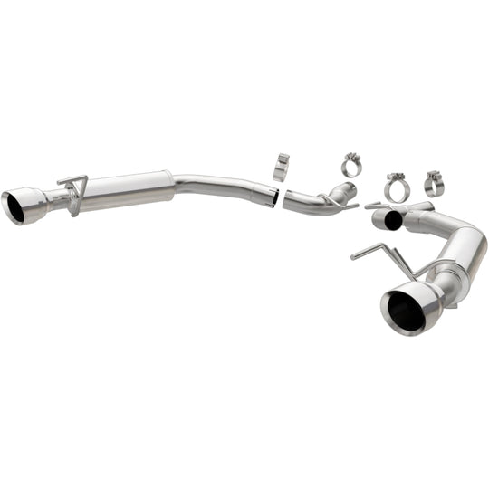 MagnaFlow Axle Back, SS, 2.5in, Competition, Dual Split Polish 4.5in Tip 2015 Ford Mustang Ecoboost - 19179