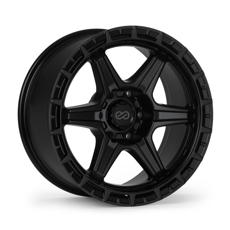 Enkei Trail-Finder 18x9 / 6x139.7 BP / ET20 / 106.1mm Bore - Matte Black Wheel - 558-890-8420BK