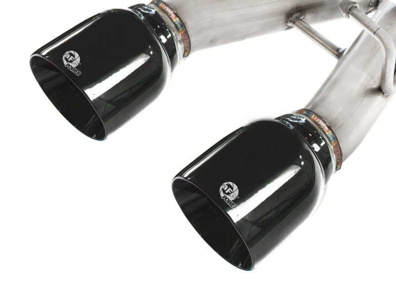 aFe MACHForce XP Exhaust 304SS Cat-Back w/ Black Tips 2008 VW Golf R32 V5 3.2L - 49-36408-B
