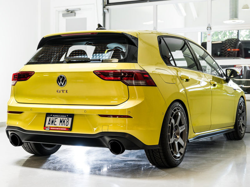 AWE Tuning 2022 VW GTI MK8 Track Edition Exhaust - Diamond Black Tips - 3020-33658