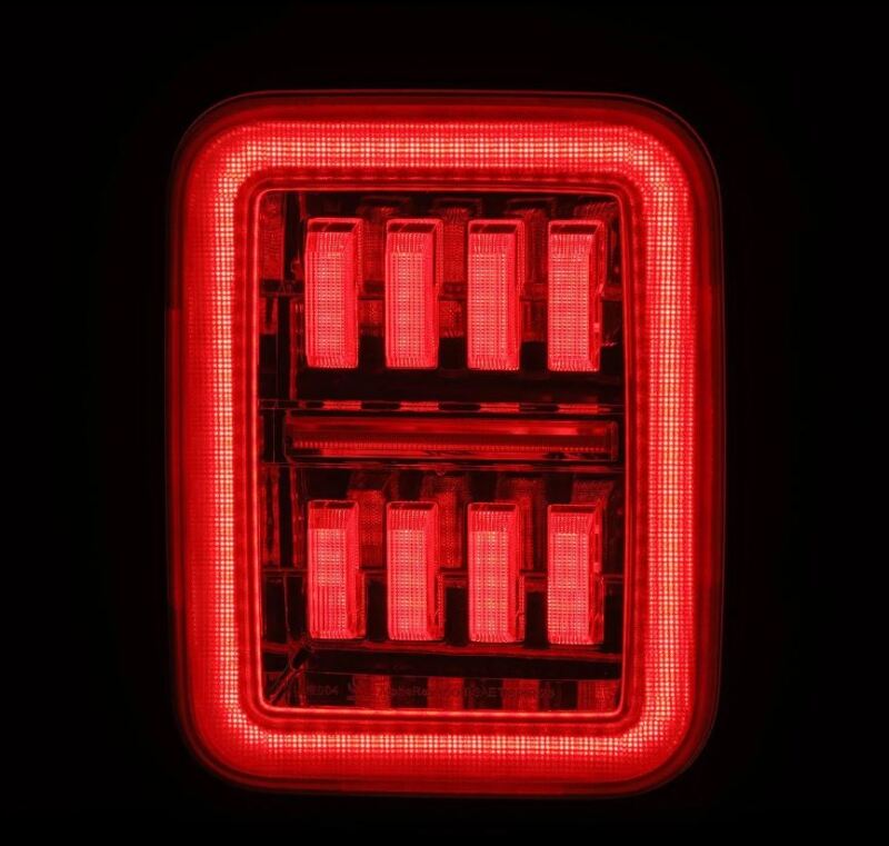 AlphaRex 19-24 Jeep Gladiator JT Nova-Series Prismatic LED Tail Lights - Chrome - 602060