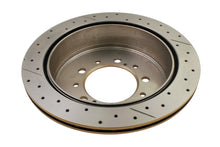 Load image into Gallery viewer, DBA 07+ Toyota Landcruiser 200 Series Rear Cross Drilled &amp; Slotted Street Series Rotor - DBA2723X