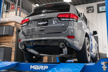 Load image into Gallery viewer, MBRP 2012+ Jeep Grand Cherokee SRT 6.4L 3in Dual Rear Exit T304SS Catback Exhaust - CF Tips - S55253CF