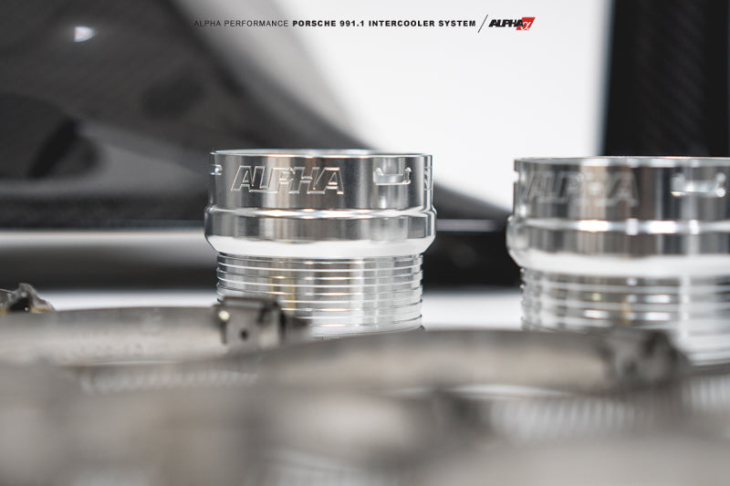 AMS Performance Porsche 997.1TT Alpha Intercooler System (For Stock Framed Turbos) - ALP.09.09.0001-2