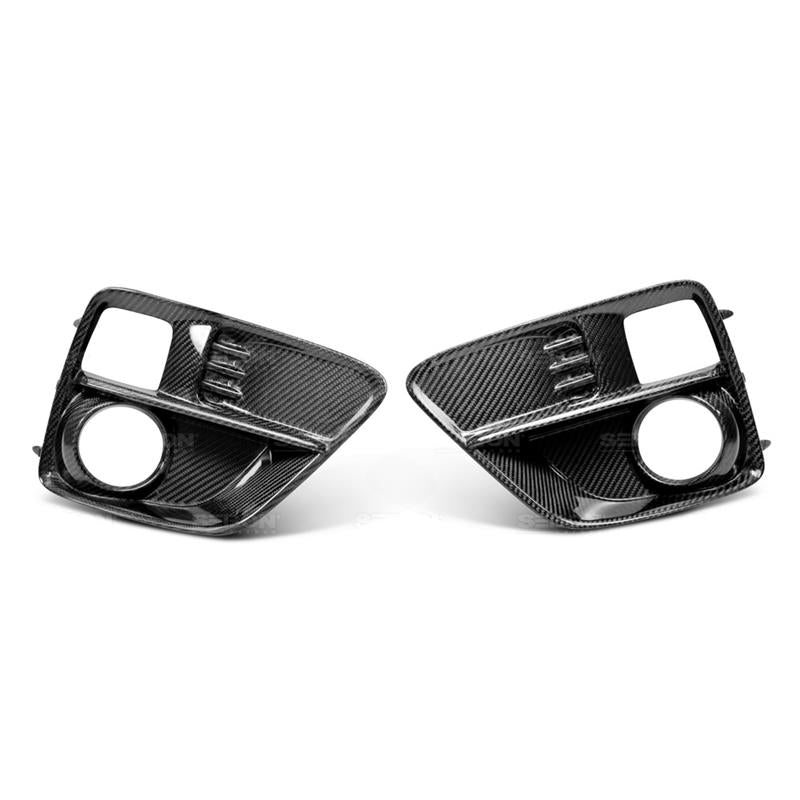 Seibon 15-17 Subaru Impreza WRX/STi Carbon Fiber Fog Light Surrounds (pair) - FLS15SBIMP