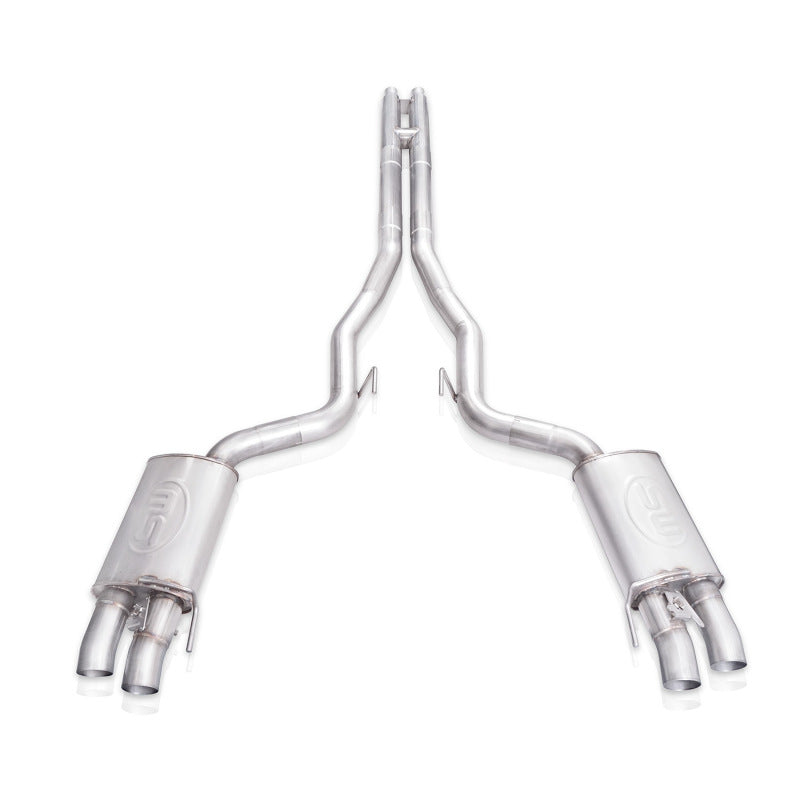Stainless Works 2015+ Ford Shelby GT350 Redline Factory Connect H-Pipe Catback Exhaust w/Valves - GT350CBHFCR