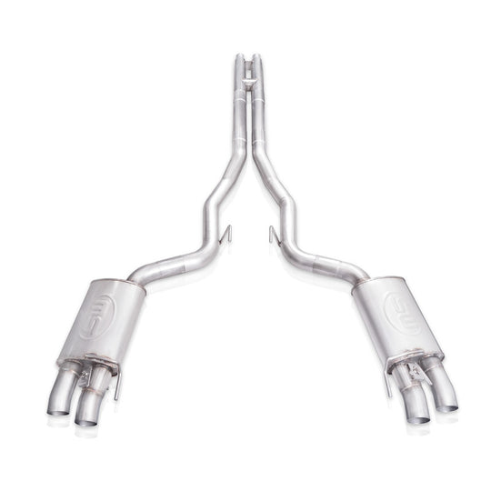 Stainless Works 2015+ Ford Shelby GT350 Redline Factory Connect H-Pipe Catback Exhaust w/Valves - GT350CBHFCR