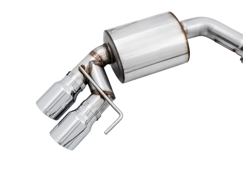 AWE Tuning 2018+ Ford Mustang GT (S550) Cat-Back Exhaust - Touring Edition (Quad Chrome Silver Tips) - 3015-42102