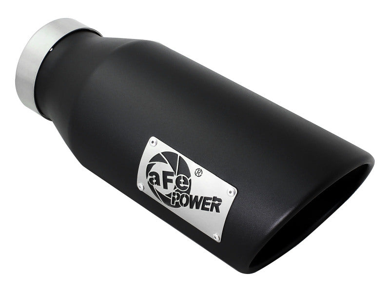 aFe MACHForce XP 4in Exhausts Cat-Back SS Side Exit 14-17 Dodge Ram 2500 V8-6.4L Hemi w/ Black Tips - 49-42056-B