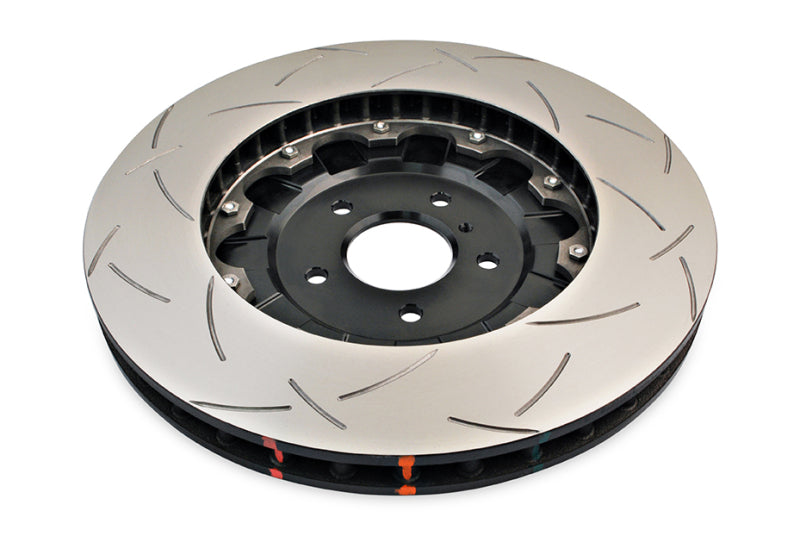 DBA 09-11 Nissan GTR R-35 Front Slotted 5000 Series 2 Piece Rotor Assembled w/ Black Hat - DBA52320BLKS