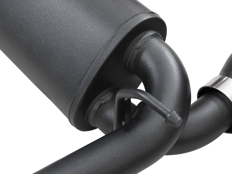 aFe Rebel Series 409 Stainless Steel Cat-Back Exhaust 18-21 Jeep Wrangler JL 2.0L (t) - Black Tip - 49-48096-B