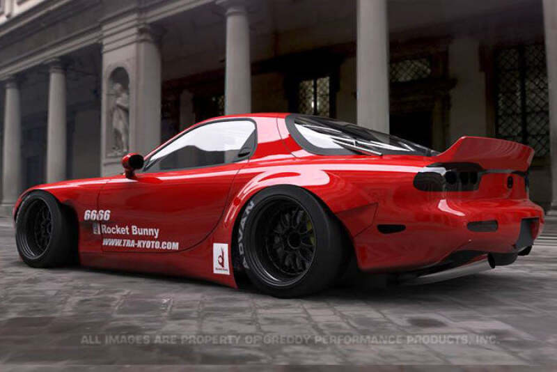 GReddy 93-96 Mazda RX-7 Rocket Bunny Full FD3S Rear Diffuser Kit Ver. 2 FRP Only - 17040208