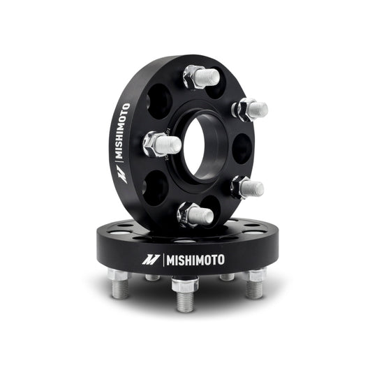 Mishimoto Wheel Spacers - 5x120 - 64.1 CB - M14 x1.5 - 25mm - BK - MMWS-013-250BK