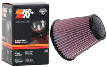Load image into Gallery viewer, K&amp;N Universal Clamp-On Air Filter 3-1/4in FLG / 5-3/4in B / 3-1/2in T / 5-7/16in H - RU-1637