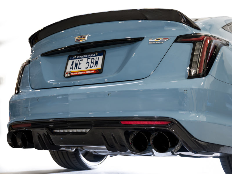 AWE Tuning 22-26 Cadillac CT5-V Blackwing SwitchPath Exhaust - Diamond Black Tips - 3025-43562