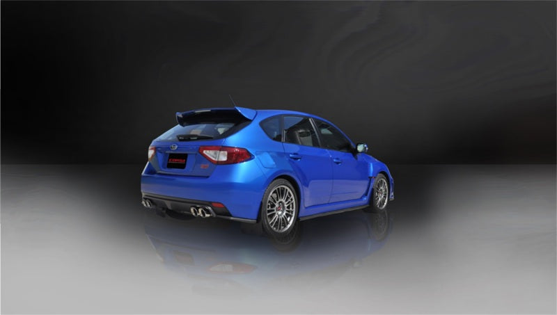 Corsa 2008-2014 Subaru Impreza Hatchback STI 2.5L Turbo Manual Polished Sport Cat-Back Exhaust - 14862