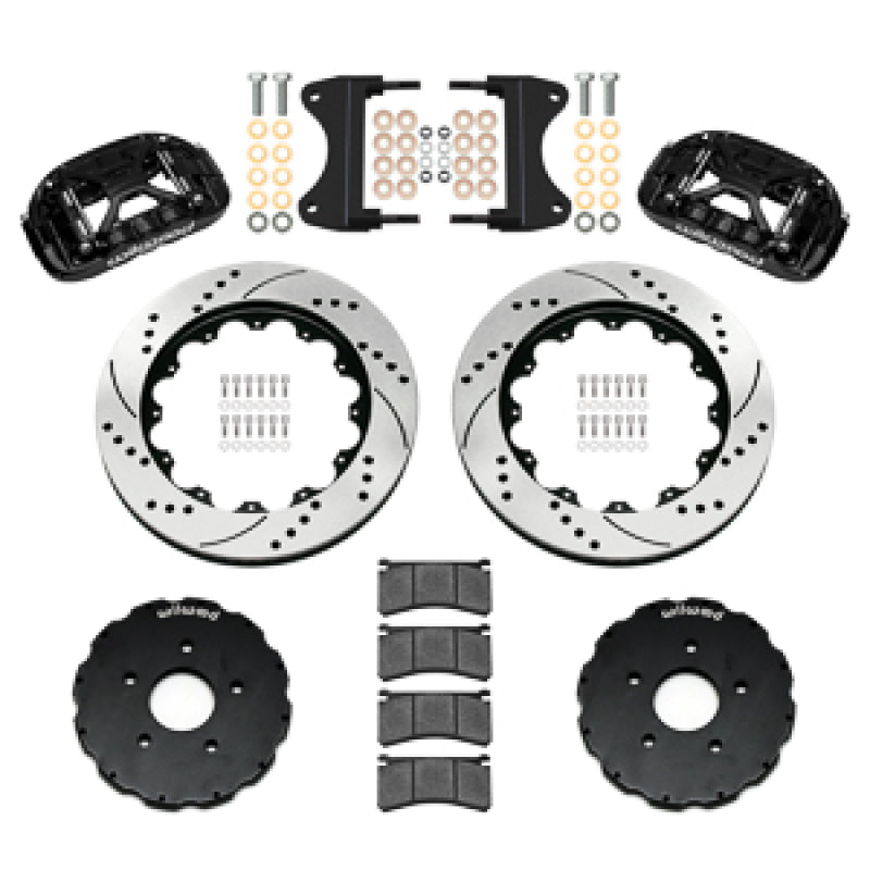 Wilwood 14-19 Chevrolet Corvette C7 Forged XRS6R Front BBK - 14.00 Rotor SRP - Black - 140-18534-D